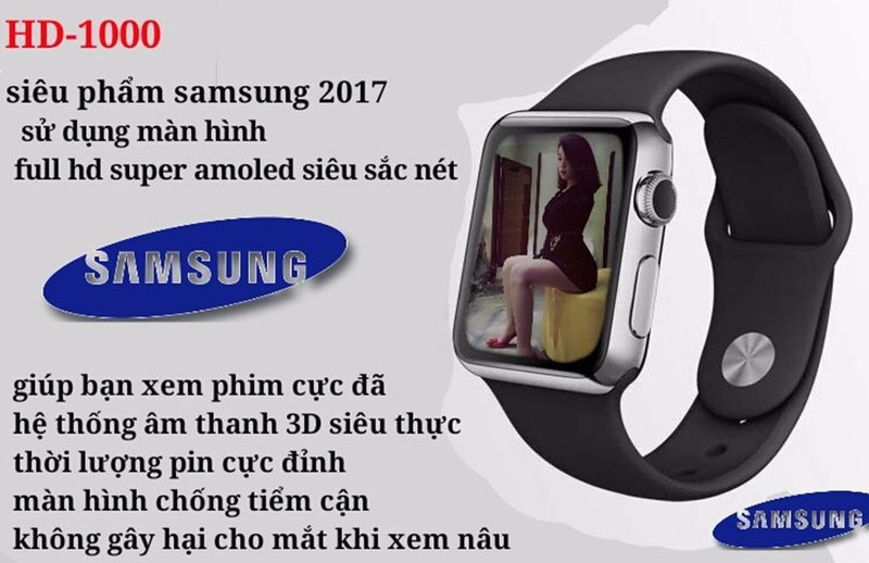 điện thoại đồng hồ samsung. siêu phẩm HD 2017 mã HD-1000 4