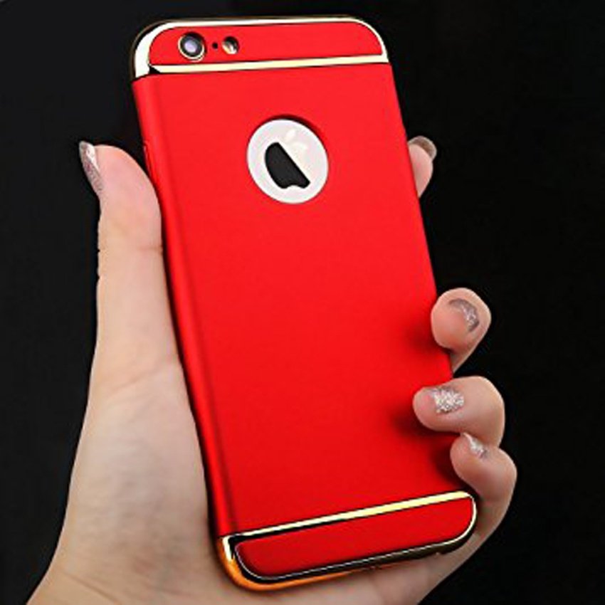 Ốp lưng iPhone 6plus / 6splus mạ viền vàng (Ảnh 2)