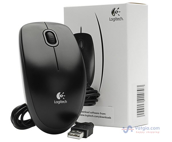 Mở hộp chuột dây Logitech B100 L2