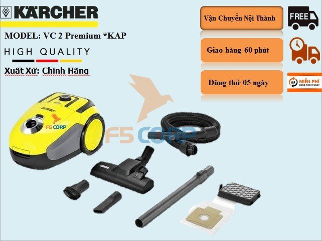 Máy hút bụi Karcher VC2 (Ảnh 1)