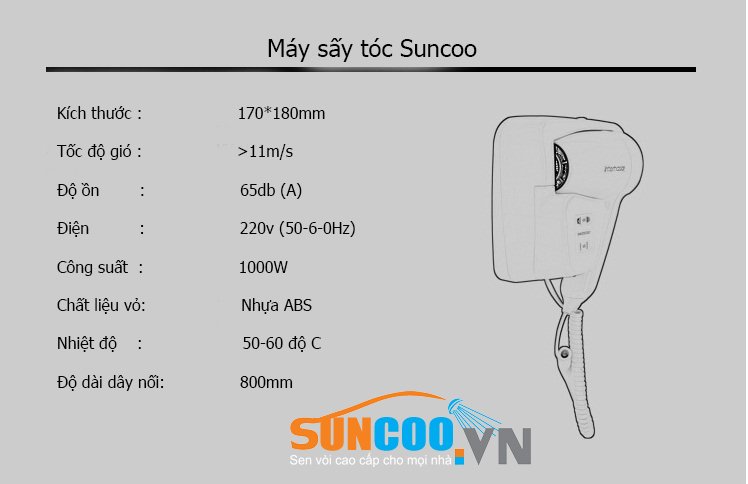 Máy sấy tóc Suncoo (Ảnh 6)