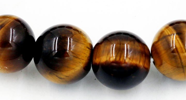 Hạt chuỗi tay đá mắt hổ vàng đen 6 ly 26 hạt (Ảnh 3)