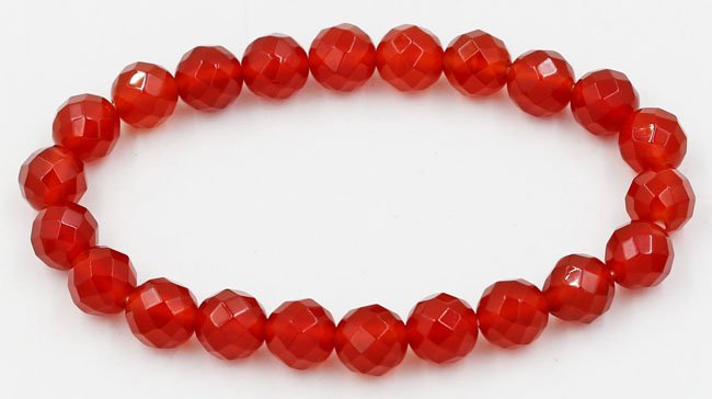 Chuỗi hạt đá thạch anh đỏ cắt giác 8 ly 22 hạt (Ảnh 2)