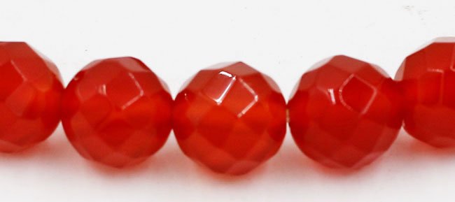 Chuỗi hạt đá thạch anh đỏ cắt giác 8 ly 20 hạt (Ảnh 3)