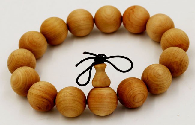 Chuỗi hạt đeo tay gỗ ngọc am 15 ly (Ảnh 2)