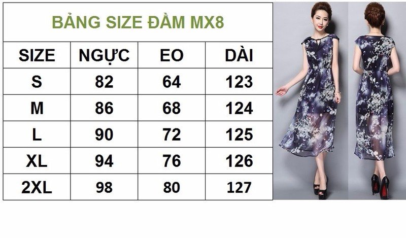 Đầm maxi MX8 size S-2XL (Ảnh 1)