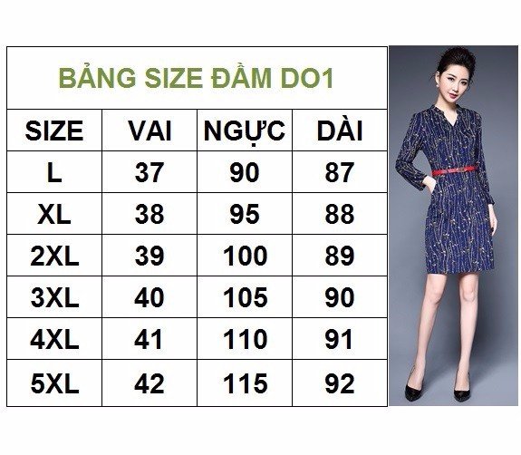 Đầm ôm DO1 size L-5XL (Ảnh 1)