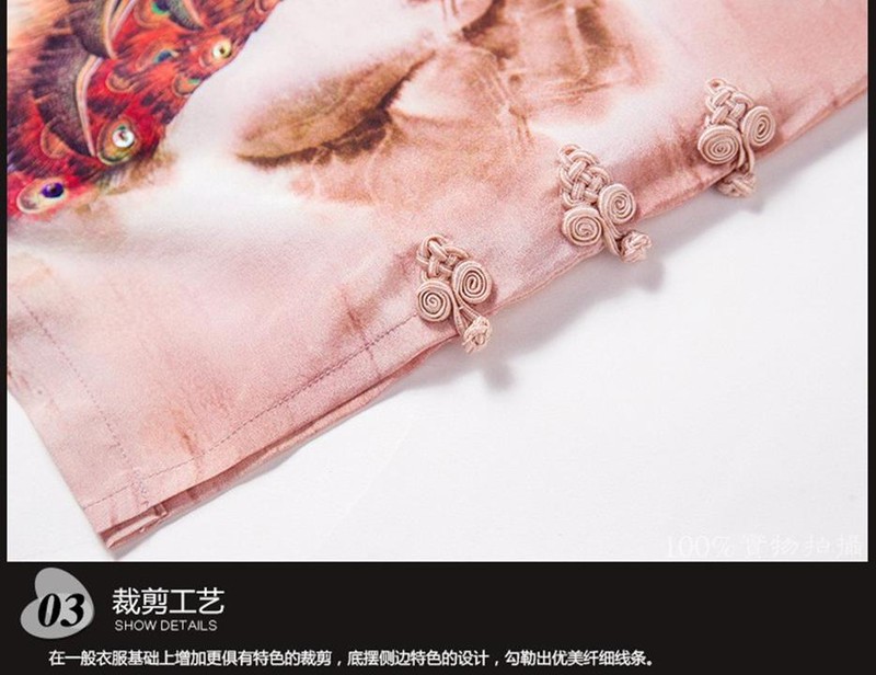 Art fashion : ĐẦM LỤA hoạ tiết KHỔNG TƯỚC 7