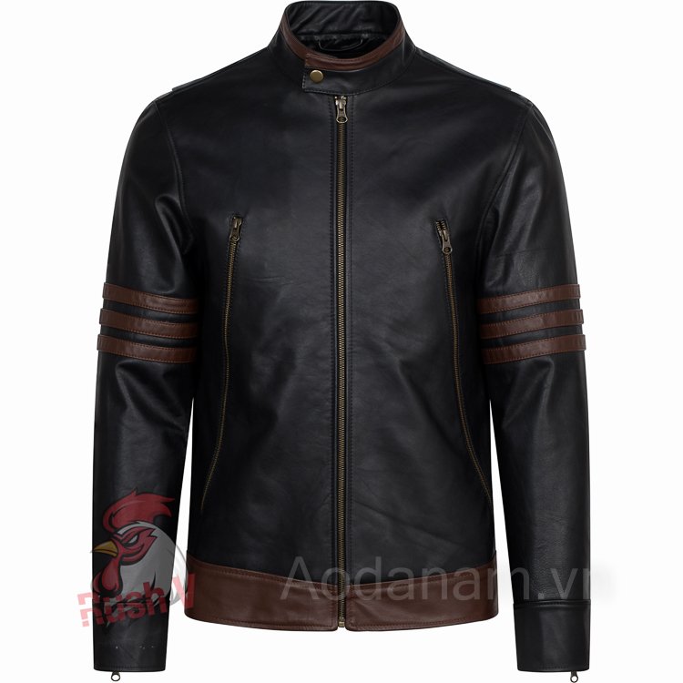 Áo Da Racer Jacket Wonverine X-men MJ02BL (Ảnh 1)