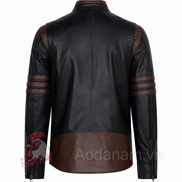 Áo Da Racer Jacket Wonverine X-men MJ02BL (Ảnh 2)