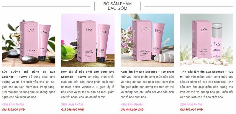 Bộ chăm sóc body cao cấp - Eva Essence (Ảnh 1)