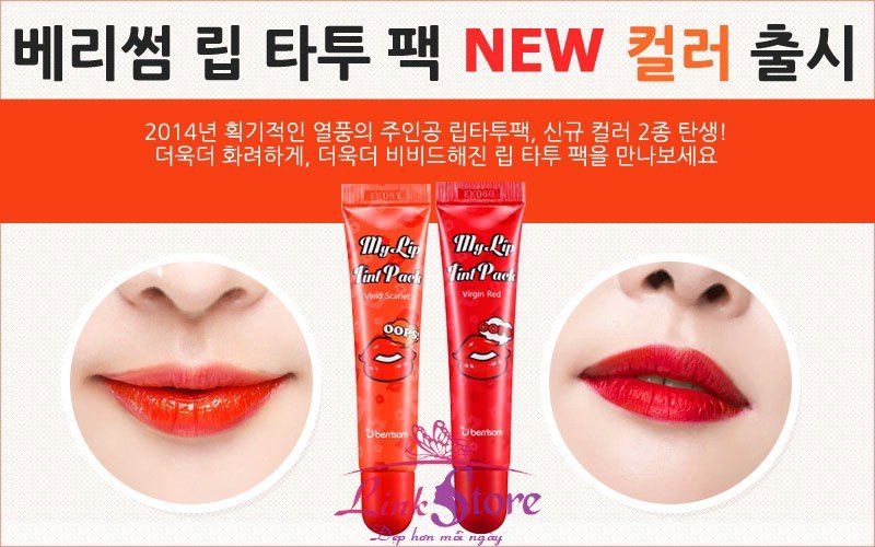 Son xăm mặt nạ môi Lip Tint Korea (Ảnh 7)