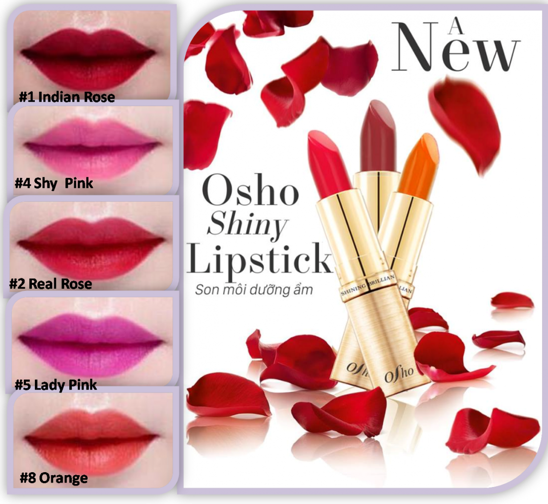 OSHO Son màu dưỡng ẩm Osho Shinning Brilliance Lipstick Ảnh số 41363575