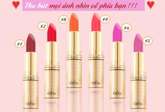 OSHO Son màu dưỡng ẩm Osho Shinning Brilliance Lipstick Ảnh số 41363574