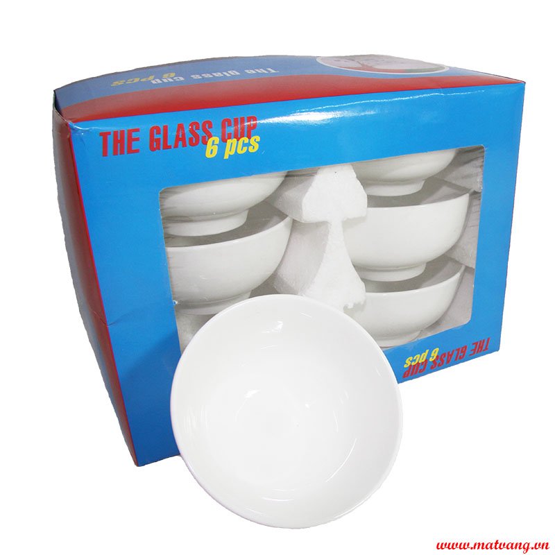 Bộ chén trắng 6 cái (Ảnh 1)