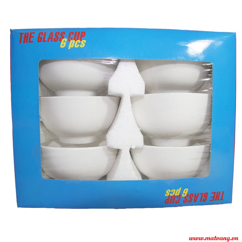Bộ chén trắng 6 cái (Ảnh 2)