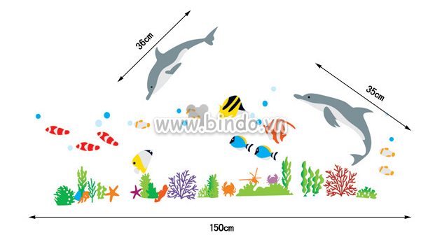 Decal dán tường   Lòng đại dương