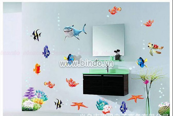 Decal dán tường Cá nemo