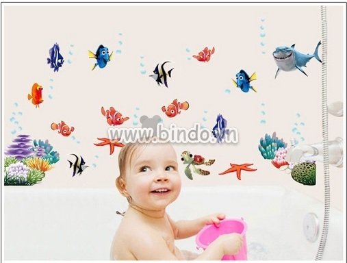 Decal dán tường Cá nemo