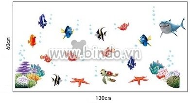 Decal dán tường Cá nemo