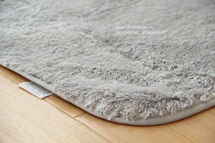 Thảm lông mảnh xám 3 size (Ảnh 2)