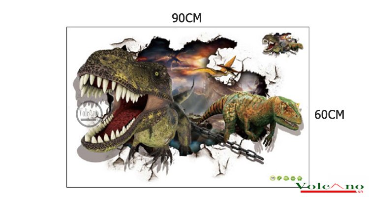 Tranh 3D khủng long (Ảnh 1)