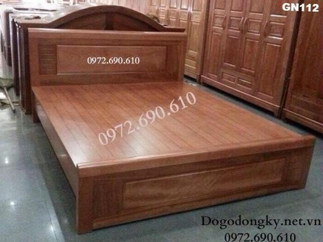 Giường ngủ gỗ tự nhiên GN112 (Ảnh 1)