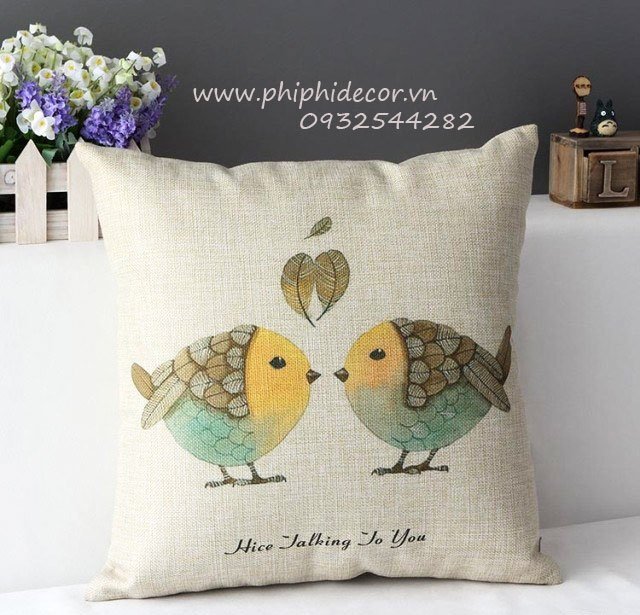 Gối sofa chú chim PPH9521 (Ảnh 1)