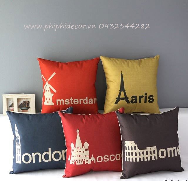 Gối sofa thành phố PPH9516 (Ảnh 1)