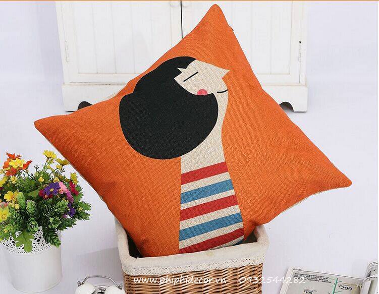 Gối sofa sư tử hoa PPH9514 (Ảnh 4)