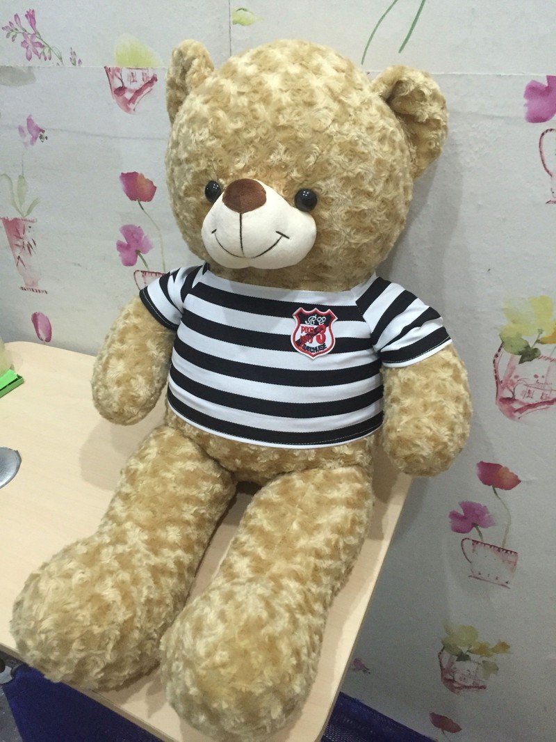 Gấu bông teddy 1m màu xám khói (Ảnh 3)