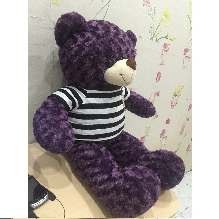 Gấu bông teddy 1m màu xám khói (Ảnh 8)