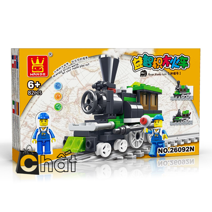 Bộ Đồ Chơi Xếp Hình Xe Lửa 26092N 2