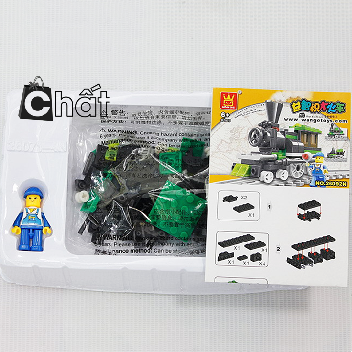 Bộ Đồ Chơi Xếp Hình Xe Lửa 26092N 7