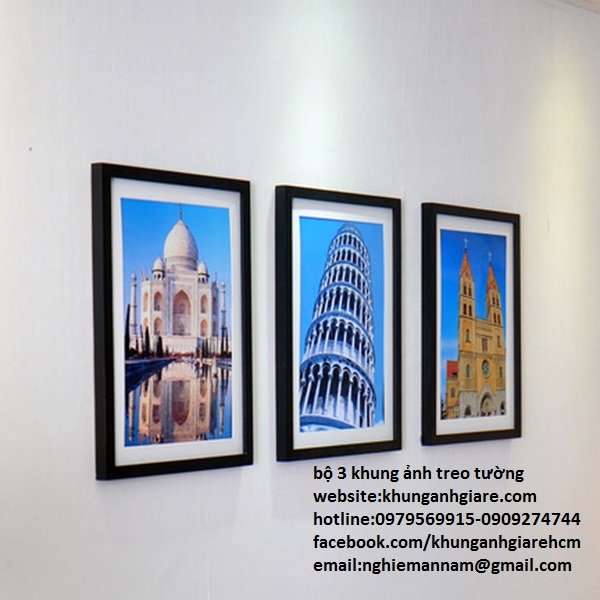 khung tranh treo tường 3 bộ