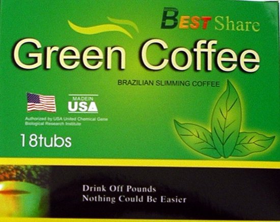 Trà giảm cân green coffee USA 4