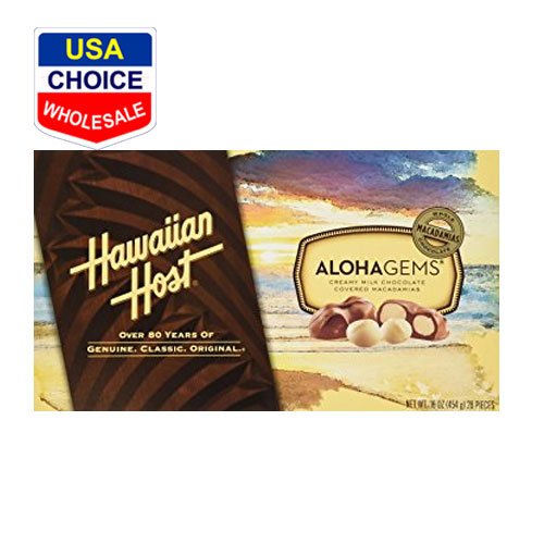 Kẹo Socola Mỹ - Chocolate Hawaiian Host Aloha Gems