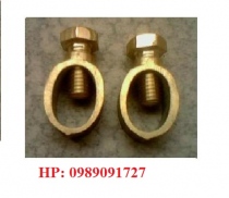 Kẹp đồng tiếp địa chống sét, ốc xiết cáp