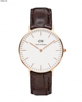Đồng hồ Daniel Wellington nữ Classic York 0510DW dây da cá sấu